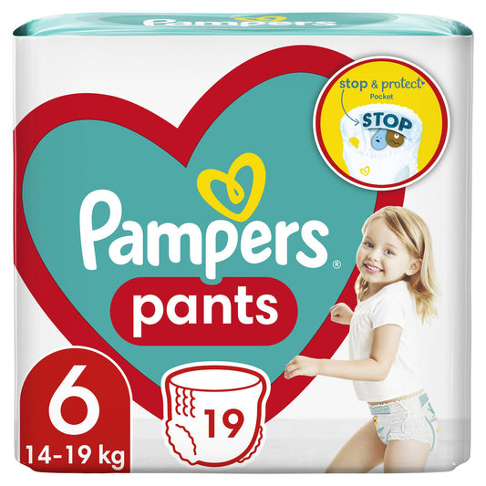Pampers Pants Πάνες Βρακάκι No. 6 για 14-19kg 19τμχ (8006540067802)