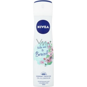 Nivea Take Me To Brazil Αποσμητικό 48h σε Spray Χωρίς Αλουμίνιο 150ml 6τ (9005800317915)