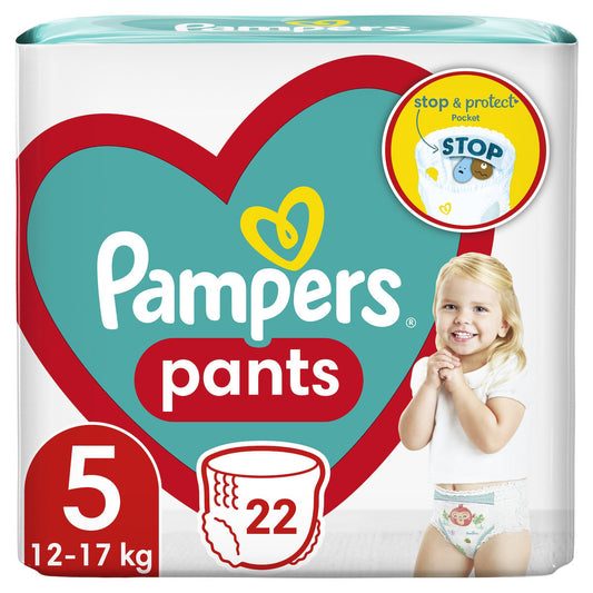 Pampers Pants Πάνες Βρακάκι No. 5 για 12-17kg 22τμχ (8006540067772)