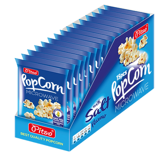 Pop Corn Pitso Salt Για Φούρνο Μικροκυμάτων 15x100gr (3800230253507)
