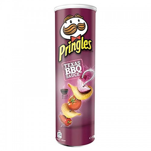Pringles Πατατάκια με Γεύση Texas BBQ Sauce 165gr 19τ (5053990161966)