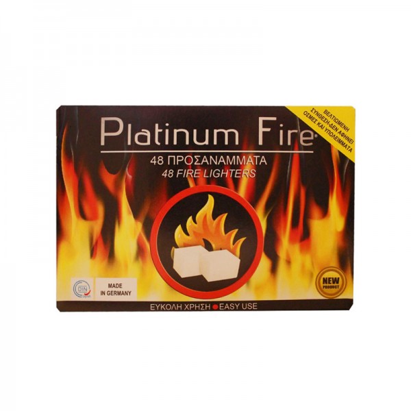 Προσανάμματα Κύβοι PlatinumFire Firelighters 48τμχ (4007467000310)