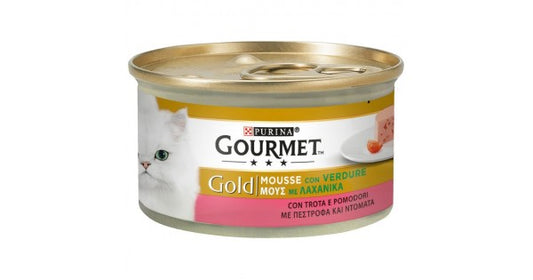 Purina Gourmet Gold Πέστροφα Mousse 85gr 24τ (7613033045448)