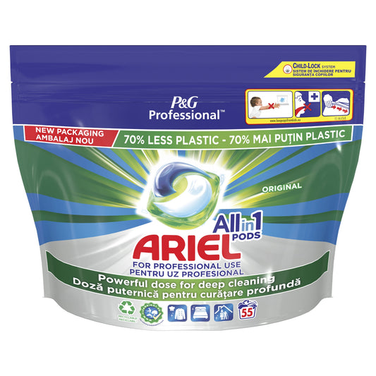 Ariel All In 1 Detergent 2x55 Measures Original 10S (8001090349231)