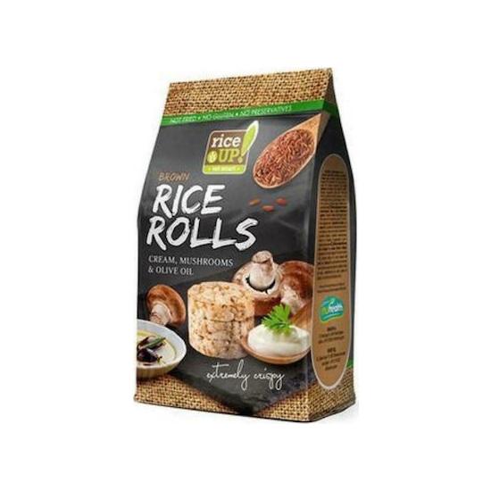 RiceUp Brown Rice Rolls with Cream, Mushrooms &amp; Olive Oil 50gr (3800233070231)