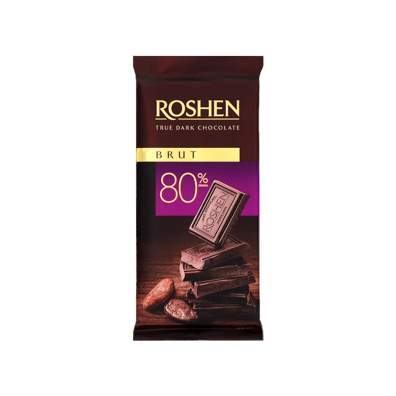 Σοκολάτα Roshen Υγείας (80% Κακάο) 85gr (4823077632570)