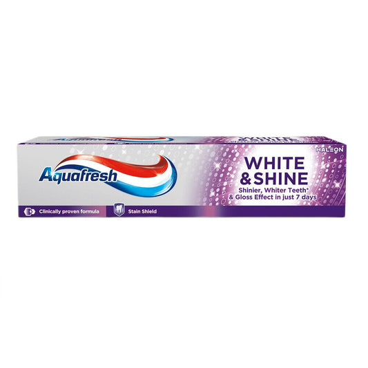 Aquafresh Οδοντόκρεμα White&Shine 100ml 12τ (5054563205490)