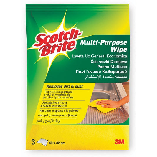 Πανί γενικού καθαρισμού Scotch Brite 3τεμ. (8410001134604)