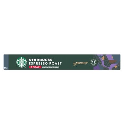 Starbucks Κάψουλες  Decaf Espresso Roast Συμβατές με Μηχανή Nespresso 10caps 12τ (7613036984454)