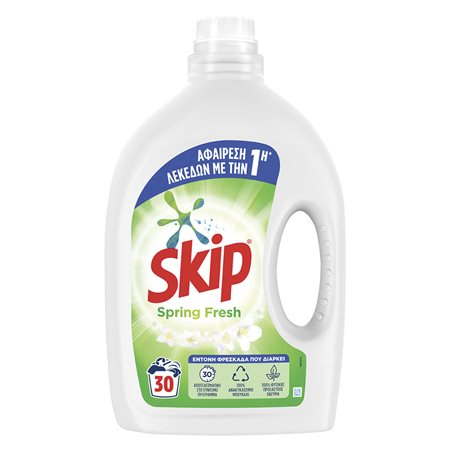 Skip 30 Μεζούρες Spring Fresh Υγρό Απορρυπαντικό Ρούχων 5τ (8710447428740)