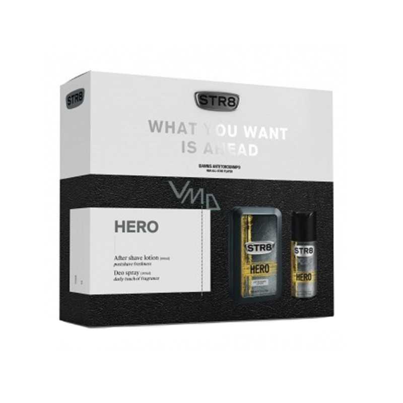 Str8 Hero After Shave Lotiom 100ml + Deo Spray 150ml, THE GIFT SET (5201314110569)