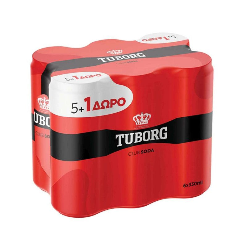 Σόδα Tuborg Κουτί με Ανθρακικό 5+1 4σ (5201309703172)