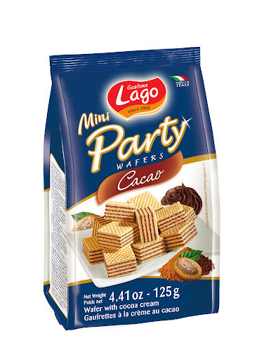 Lago Mini Wafers Cacao 125gr 12τ (8004800003409)