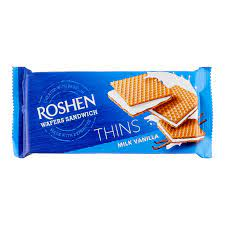 Γκοφρέτα Roshen Sandwich Thin Milk Vanilla 55gr (4823077635793)