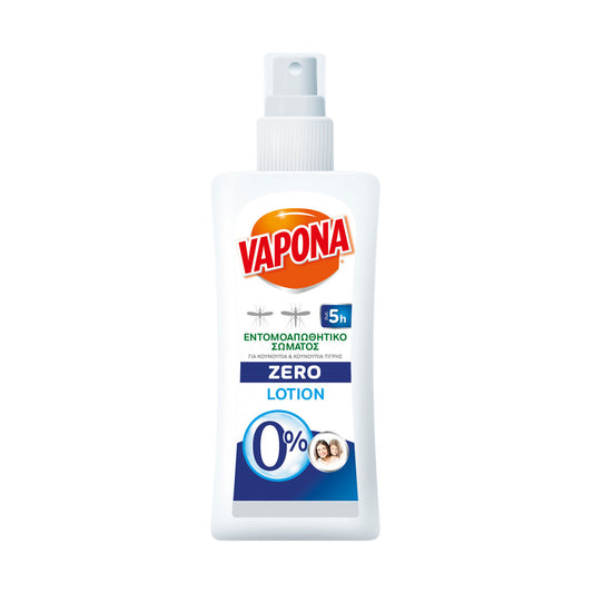 Vapona Zero Lotion Εντομοαπωθητικό Σώματος 100ml (5201395151635)