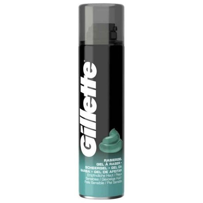 Gillette Classic Sensitive Gel Ξυρίσματος για Ευαίσθητες Επιδερμίδες 200ml 6τ (7702018980918)