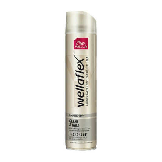 Wellaflex Hair Spray Glanz&amp;Halt No5 250ml 6t (4064666045221)