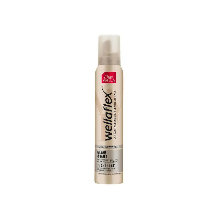 Wellaflex Mousse Glanz & Halt Αφρός Μαλλιών No5 200ml 6τ (4064666045191)