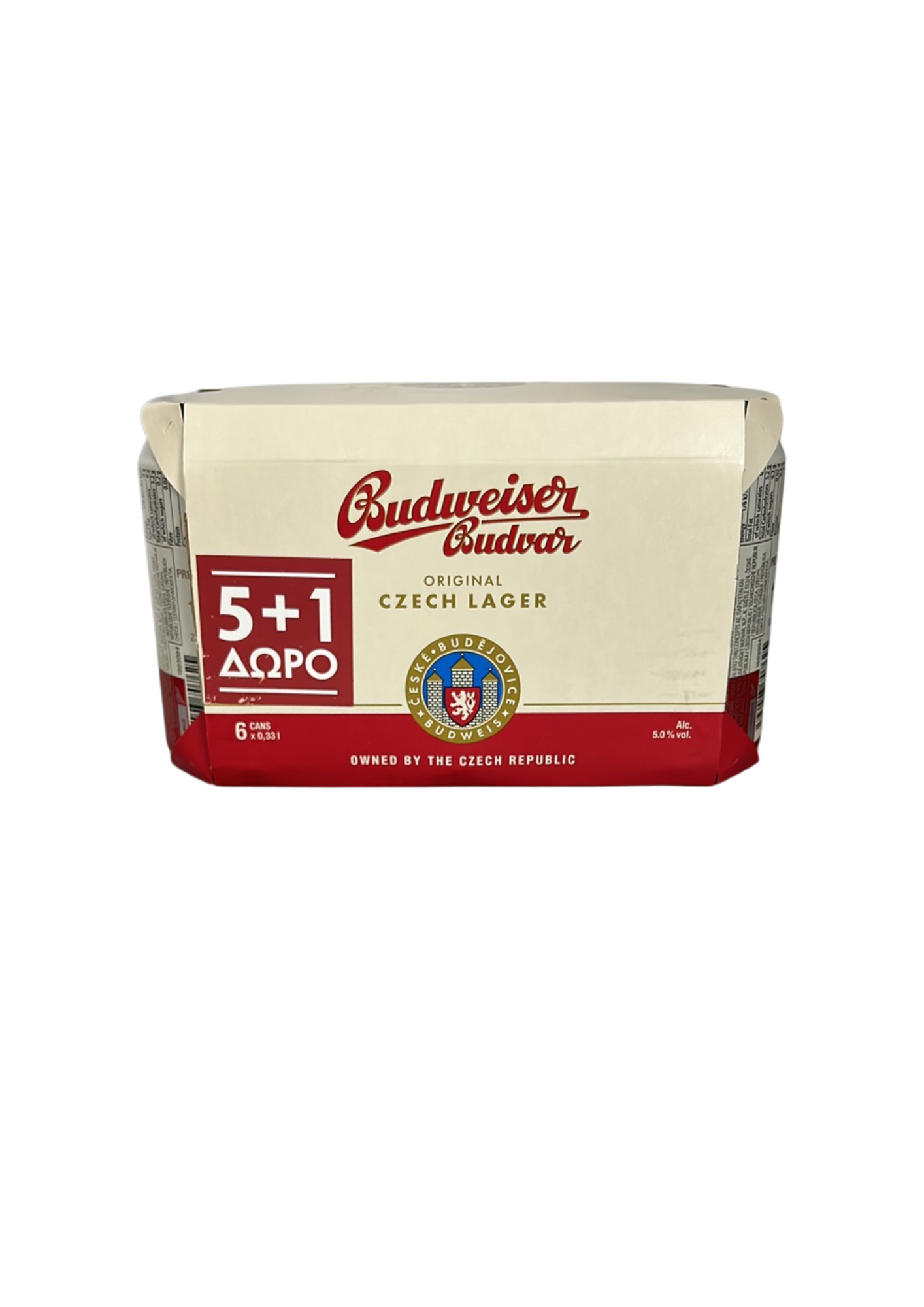 Budweiser Budvar Μπύρα Κουτί 330ml 5+1 4σ (8594403710731)