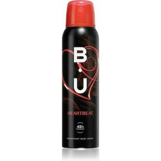 B.U. HeartBeat Αποσμητικό 48h σε Spray 150ml 6τ (5201314153320)