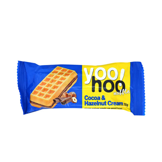 Yoohoo Cream Cocoa &amp; Hazelnut Waffle 50gr 12t (5205422170163)