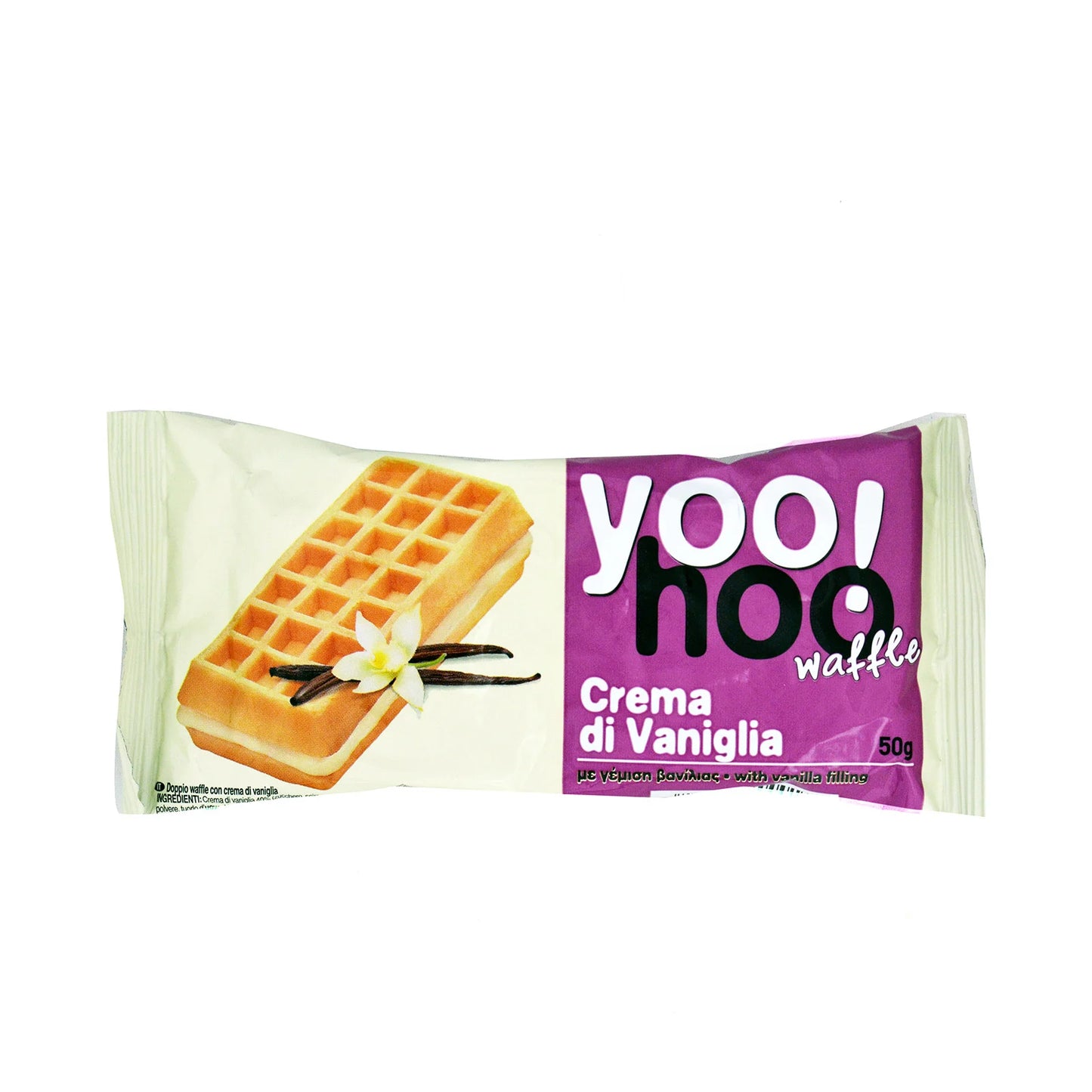 Βάφλα Yoohoo Κρέμα Βανίλια 50gr 12τ (5205422400017)